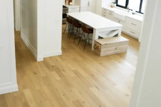 White oak hardwood flooring